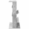 vidaXL Magazinregal mit Regal Beton Grau 70 x 41 x 96 cm Holzwerkstoff