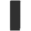vidaXL Schuhschrank Schwarz 59x35x100 cm Holzwerkstoff