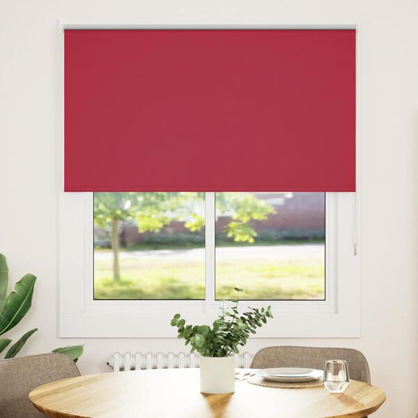 vidaXL Verdunkelungsrollo Rot 135x150cm Stoffbreite 131,6cm Polyester