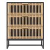 vidaXL Sideboard Schwarz 60x30x75 cm Holzwerkstoff