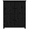 vidaXL Sideboard Schwarz 83x41,5x100 cm Massivholz Kiefer