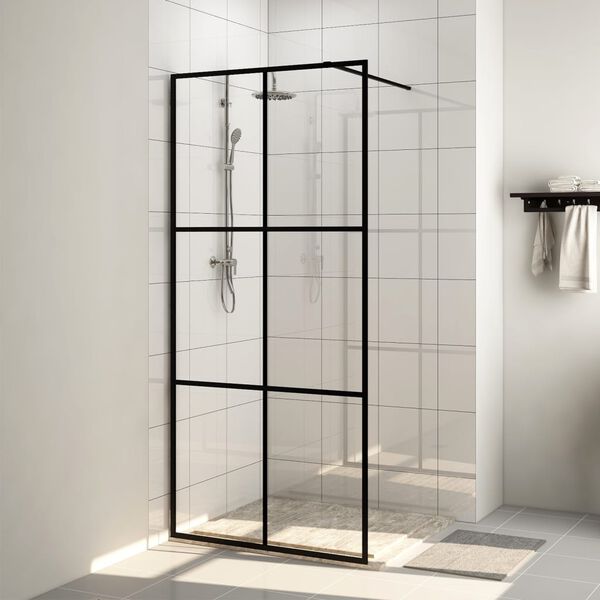 vidaXL Duschwand für Begehbare Dusche mit Klarem ESG Glas 100x195 cm