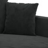 vidaXL 3-Sitzer-Sofa Schwarz 180 cm Samt