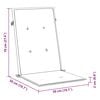 vidaXL Gartenstuhlauflagen f&uuml;r Hochlehner 4Stk. Creme 120x50x2cm Stoff