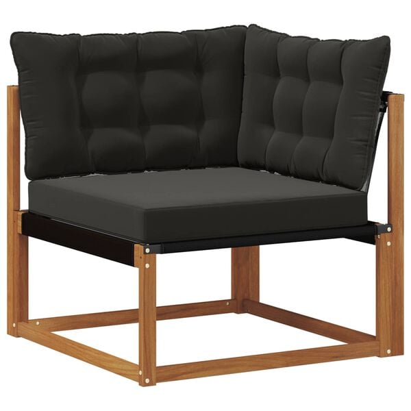 vidaXL Outdoor Ecksofa Massivholz Akazie Natur