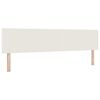 vidaXL Kopfteil Creme 200 cm Cordstoff
