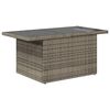 vidaXL 9-tlg. Garten-Sofagarnitur mit Kissen Grau Poly Rattan