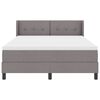 vidaXL Boxspringbett mit Matratze Taupe 200 x 160 cm Polyester