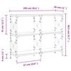 vidaXL Konsolentisch Räuchereiche 100x28x80,5 cm Holzwerkstoff