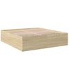 vidaXL Bettgestell Sonoma-Eiche 200x200 cm Holzwerkstoff
