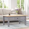 vidaXL Couchtisch Grau 100x60x43,5 cm Massivholz Panama-Kiefer