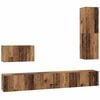 vidaXL Wand-TV-Schrank 4 Stk. Altholz Holzwerkstoff
