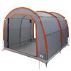 vidaXL Zelt Grau und Orange 268 x 240 x 191 cm Polyester Wasserdicht