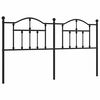 vidaXL Ersatz-Kopfteil Metall Schwarz 160 cm