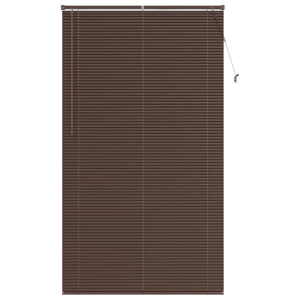 vidaXL Venetianer Jalousie Dunkelbraun mit Muster 213 x 120 cm PVC