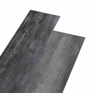 vidaXL Selbstklebende Bodenbelagsdiele Gl&auml;nzendes Grau 4,46 m&sup2; 32 Stk.