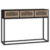 vidaXL Konsolentisch Schwarz 105x30x75 cm Holzwerkstoff und Eisen