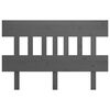 vidaXL Kopfteil Grau 203,5x3x81 cm Massivholz Kiefer