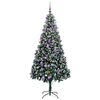 vidaXL K&uuml;nstlicher Weihnachtsbaum mit 300 LEDs mit St&auml;nder Gr&uuml;n 210 cm