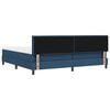 vidaXL Boxspringbett mit Matratze mit LED Blau 200 x 200 cm Stoff
