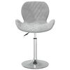vidaXL Esszimmerstuhl Drehbar Hellgrau Samt