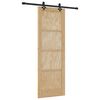 vidaXL Schiebet&uuml;r ORKDAL 73,5 x 211 cm Massives Kiefernholz Natur