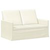 vidaXL 2-Sitzer Sofa Creme 130 x 81 x 82 cm Cordstoff