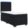 vidaXL Boxspringbett mit Matratze Schwarz 80x200 cm Samt
