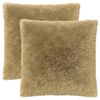 vidaXL Kissen mit Kissen HEERLEN 2 Stk. Hellgrau PV Fleece