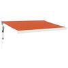 vidaXL Markise Einziehbar Orange und Braun 3x2,5 m Stoff und Aluminium