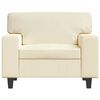 vidaXL Sessel Creme 60 cm Kunstleder