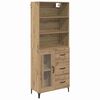 vidaXL Highboard Artisan-Eiche 69,5 x 34 x 180 cm Holzwerkstoff