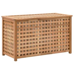 vidaXL W&auml;schetruhe 77,5&times;37,5&times;46,5 cm Walnuss Massivholz