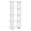 vidaXL B&uuml;cherregal/Raumteiler Wei&szlig; 80x30x160 cm Holzwerkstoff