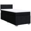 vidaXL Boxspringbett mit Matratze Schwarz 90x190 cm Stoff