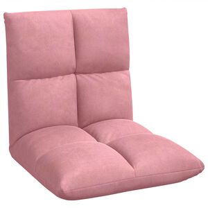 vidaXL Verstellbarer Fu&szlig;sessel Rosa Samt
