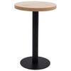 vidaXL Bistrotisch Hellbraun 50 cm MDF