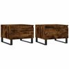 vidaXL Couchtische 2 Stk. R&auml;uchereiche 50x46x35 cm Holzwerkstoff