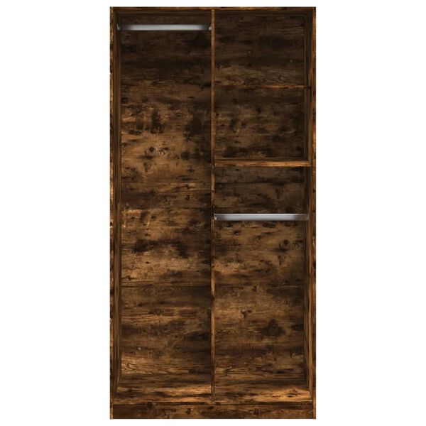 vidaXL Kleiderschrank R&auml;uchereiche 100x50x200 cm Holzwerkstoff