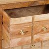 vidaXL Sideboard Braun 55 x 35 x 75 cm massives Mangoholz