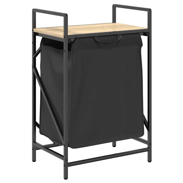 vidaXL W&auml;schekorb 1 Fach mit Ablage Sonoma-Eiche