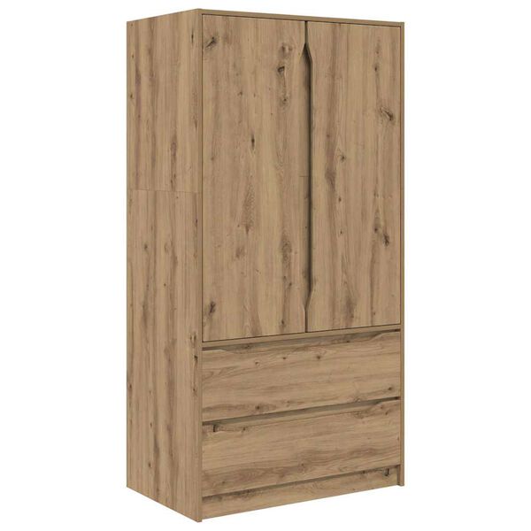 vidaXL Badezimmerschrank mit Speicher Artisan-Eiche 79,5 x 49 x 156 cm