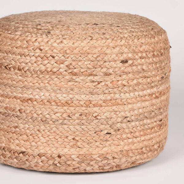 LABEL51 Pouf Geflochten Jute Natur