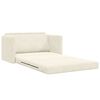 vidaXL Schlafsofa 110cm Creme Samt