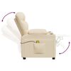 vidaXL Massagesessel Elektrisch Creme Stoff