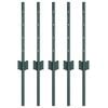 vidaXL Eingebetteter Zaunpfosten 5 Stk. Gr&uuml;n 80 cm