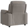 vidaXL Relaxsessel Taupe Stoff