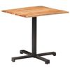 vidaXL Bistrotisch mit Baumkanten 80x80x75 cm Akazie Massivholz