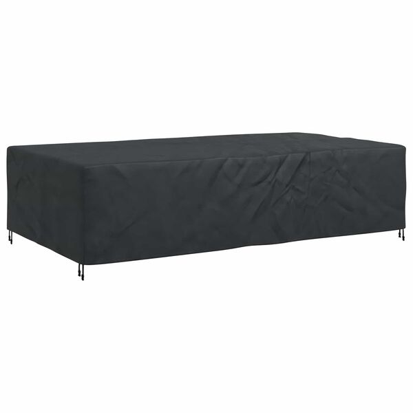 vidaXL Gartenm&ouml;belabdeckung Schwarz 305 x 190 x 85 cm 210D