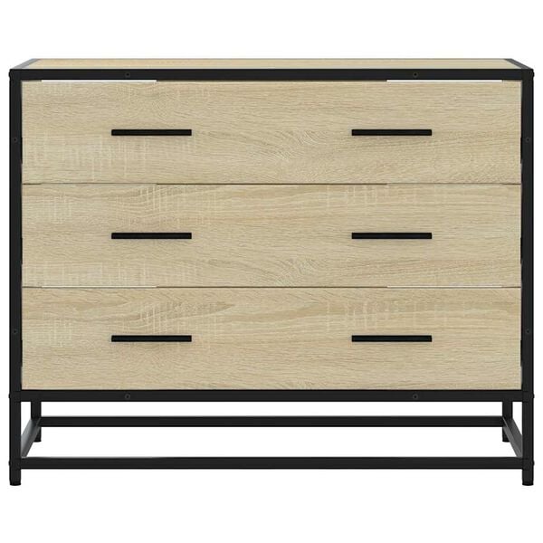 vidaXL Schubladenschrank Sonoma-Eiche 70x41x56 cm Holzwerkstoff